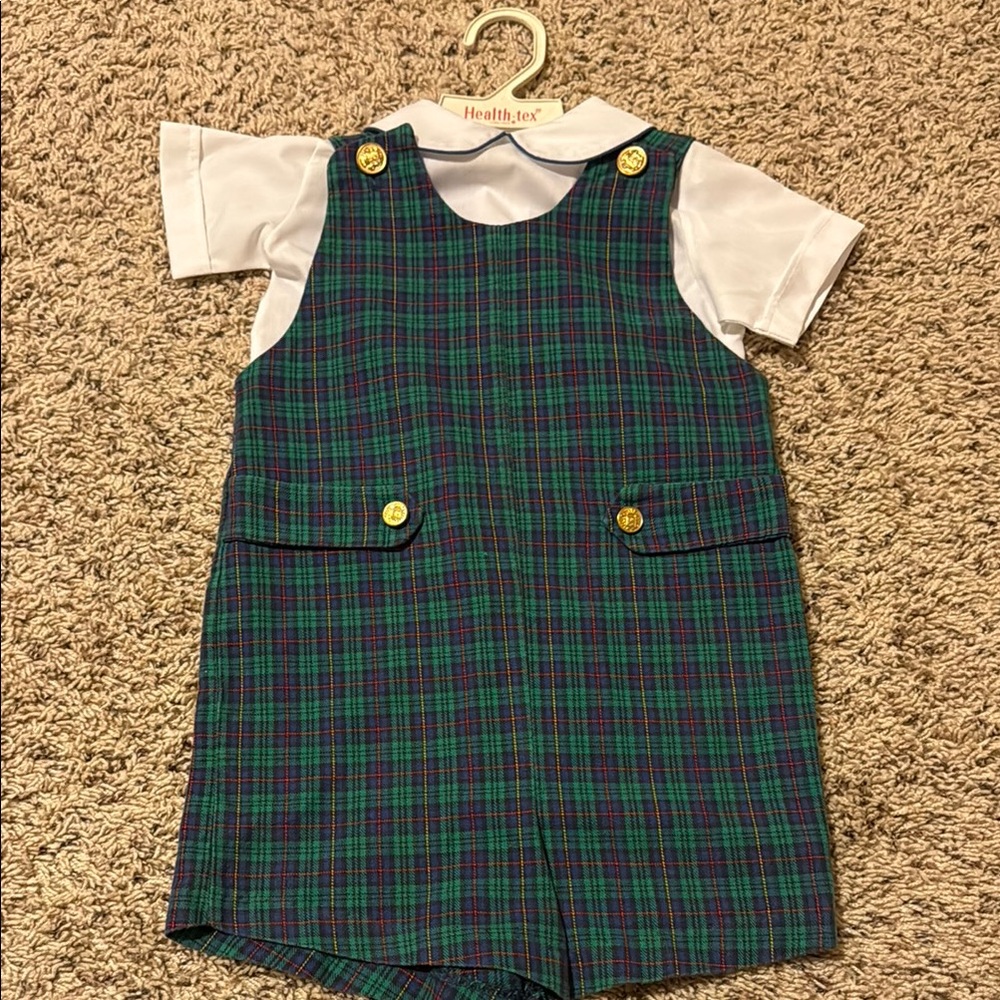 Plaid Jumper with White Shirt